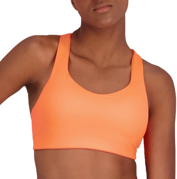 New Balance Sports Bra With Padding Size M/M Shade Of Orange Style
