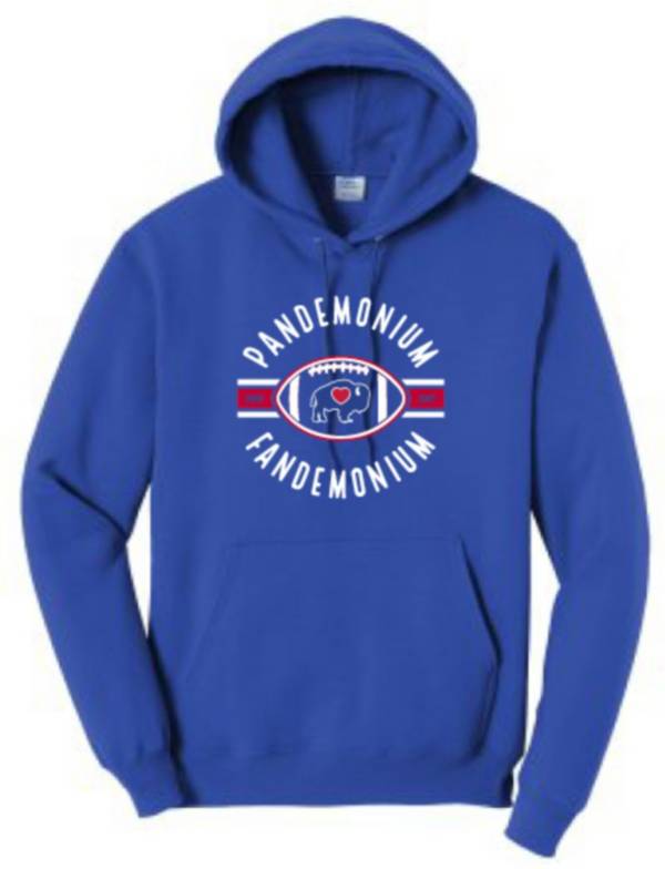 BuffaLove Men's Pandemonium/Fandemonium Blue Pullover Sweatshirt