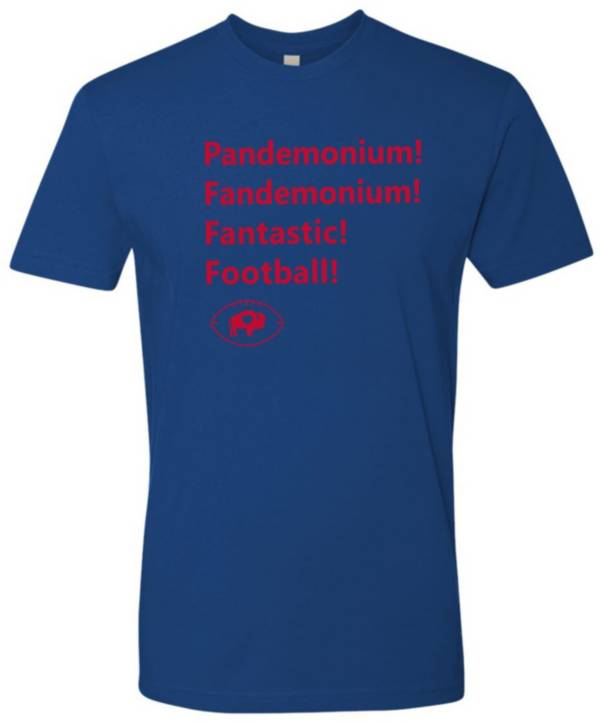 BuffaLove Men's Pandemonium/Fandemonium Blue T-Shirt