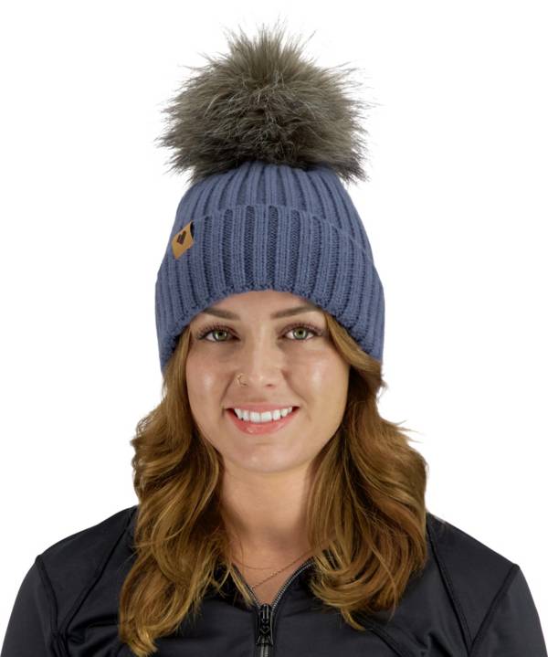 Obermeyer Women's Denver Faux Fur Pom Beanie