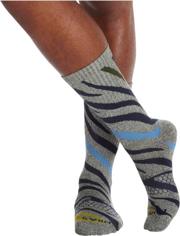 オンラインストア限定 ボンバス Bombas メンズ ソックス インナー 下着 All Over Zebra Calf Socks Olive 安い購入 Design Tours Com