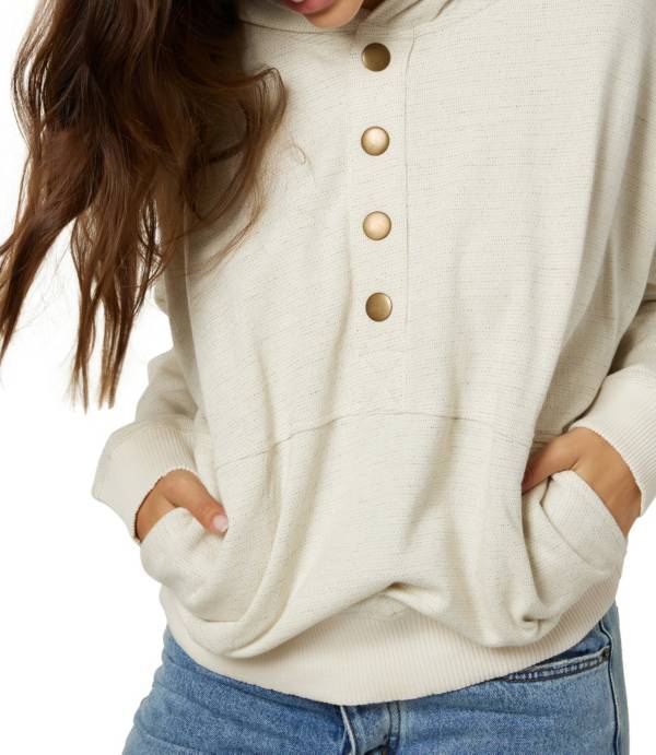 O'Neill Men's Elly Button Fleece Pullover Hoodie