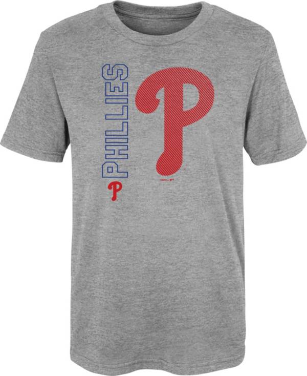 Outerstuff Youth Philadelphia Phillies Grey Double Header T-Shirt