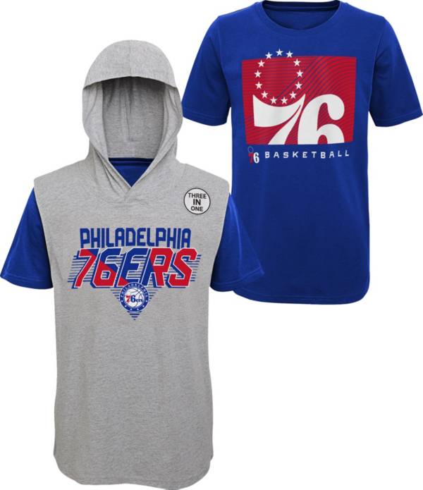 Outerstuff Little Boy's Philadelphia 76ers Blue Rad 3-in-1 T-Shirt