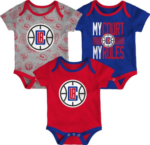 Outerstuff Newborn Los Angeles Clippers Blue 3-Piece Onesie Set product image