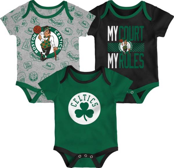 Outerstuff Newborn Boston Celtics Green 3-Piece Onesie Set product image