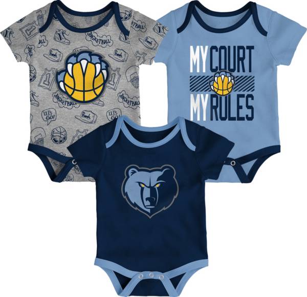 Outerstuff Infant Memphis Grizzlies Blue 3-Piece Onesie Set product image