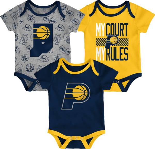 Outerstuff Newborn Indiana Pacers Blue 3-Piece Onesie Set product image