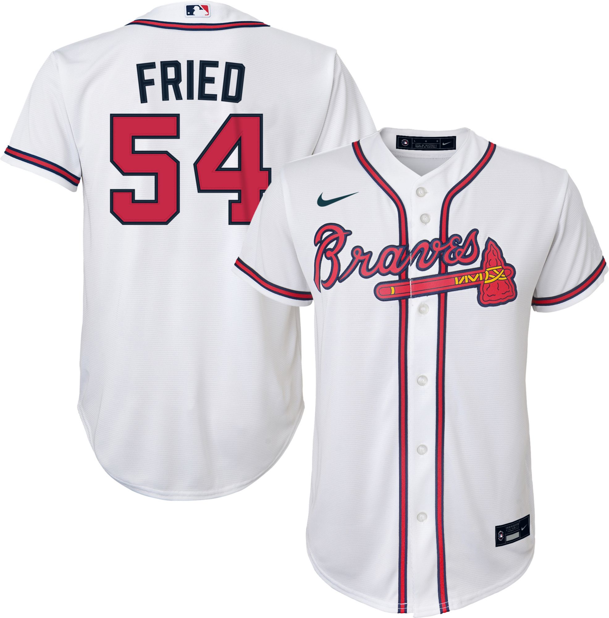 atlanta braves blue and white jersey