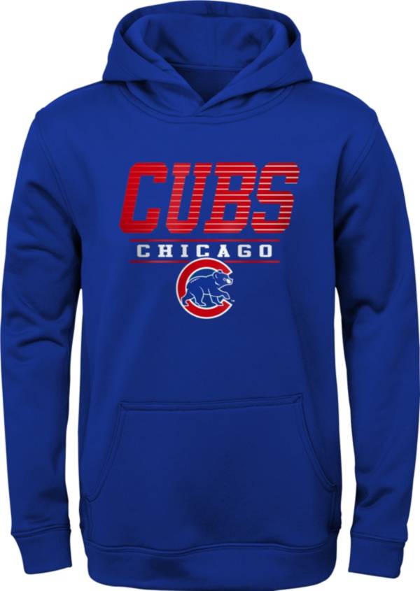 MLB Team Apparel Youth Chicago Cubs Blue Winstreak Pullover Hoodie product image