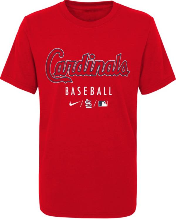 Nike Youth St. Louis Cardinals Red Early Work Performance Tri-Blend T-Shirt product image