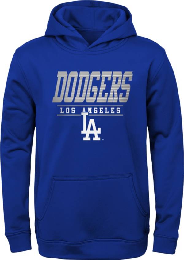 MLB Team Apparel Youth Los Angeles Dodgers Dodger Blue Winstreak Pullover Hoodie product image