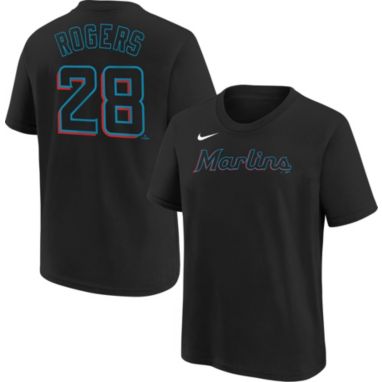 sorry, Nike Youth Miami Marlins Trevor Rogers #28 Black T-Shirt is currently out of stock