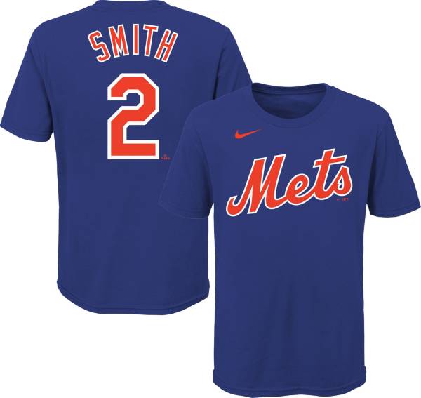 Nike Youth New York Mets Dominic Smith #2 Blue T-Shirt