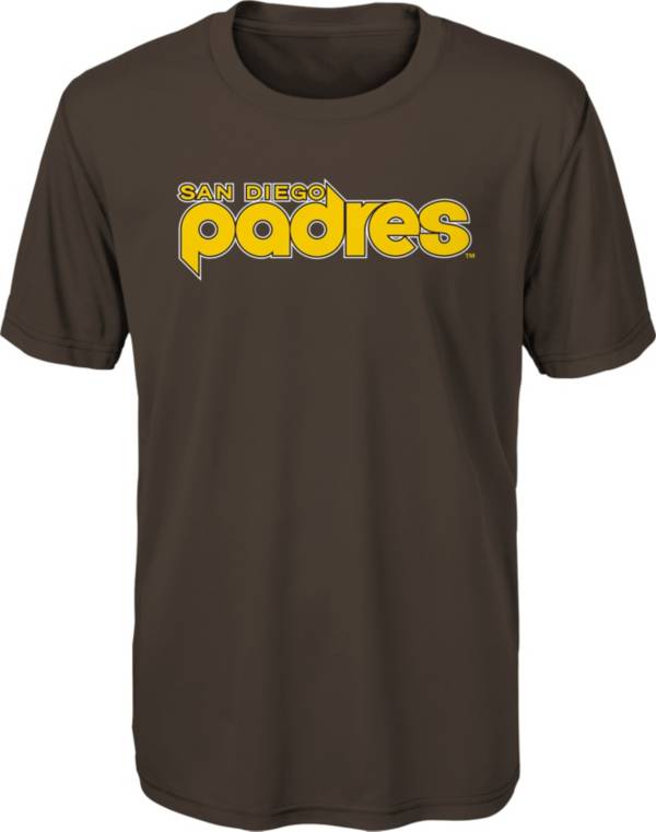 Outerstuff Youth San Diego Padres Brown Bold Dri-Tek T-Shirt