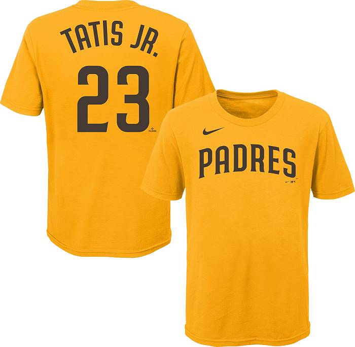 Nike Youth San Diego Padres Fernando Tatis Jr. #23 Yellow T-Shirt