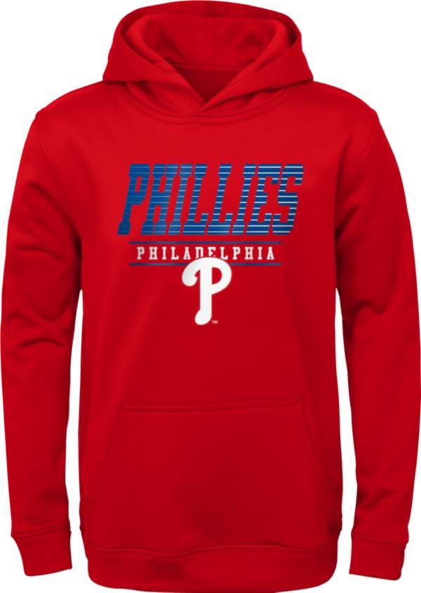 MLB Team Apparel Youth Philadelphia Phillies Red Winstreak Pullover Hoodie product image