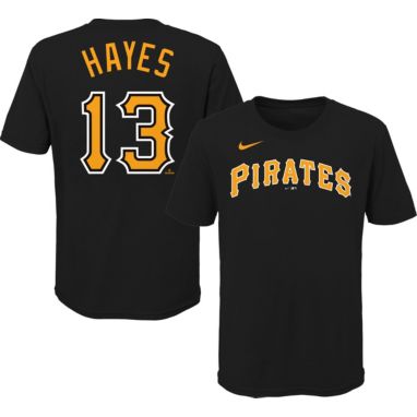 sorry, Nike Youth Pittsburgh Pirates Ke'Bryan Hayes #13 Black T-Shirt is currently out of stock