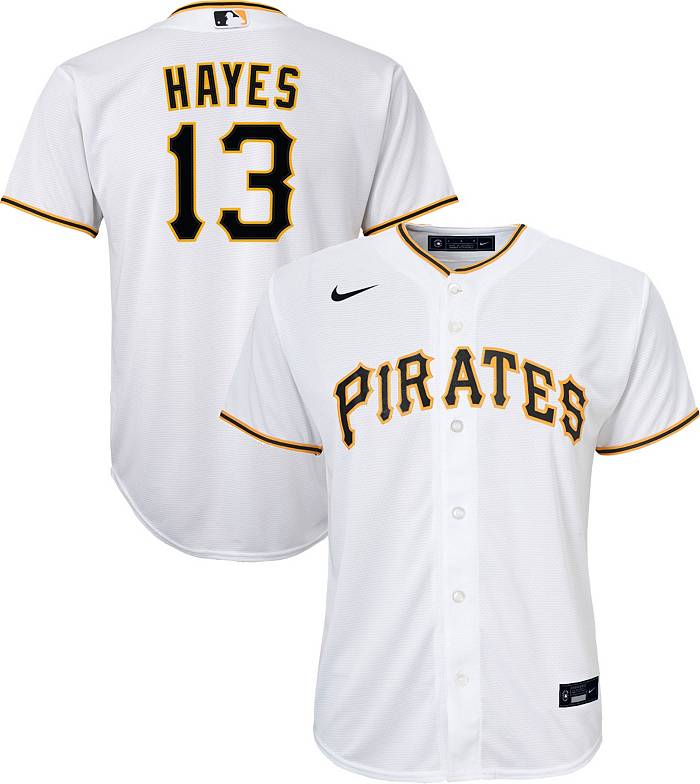 Nike Youth Pittsburgh Pirates Ke'Bryan Hayes #13 White Replica