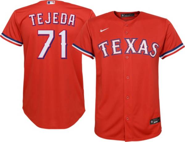 Nike Youth Replica Texas Rangers Anderson Tejeda #71 Cool Base Red Jersey