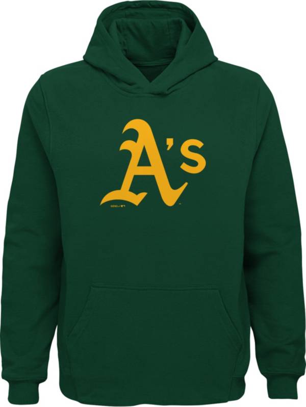 MLB Team Apparel Youth Oakland Athletics Green Pullover Hoodie product image