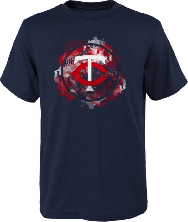 Outerstuff Youth Minnesota Twins Navy Logo T-Shirt