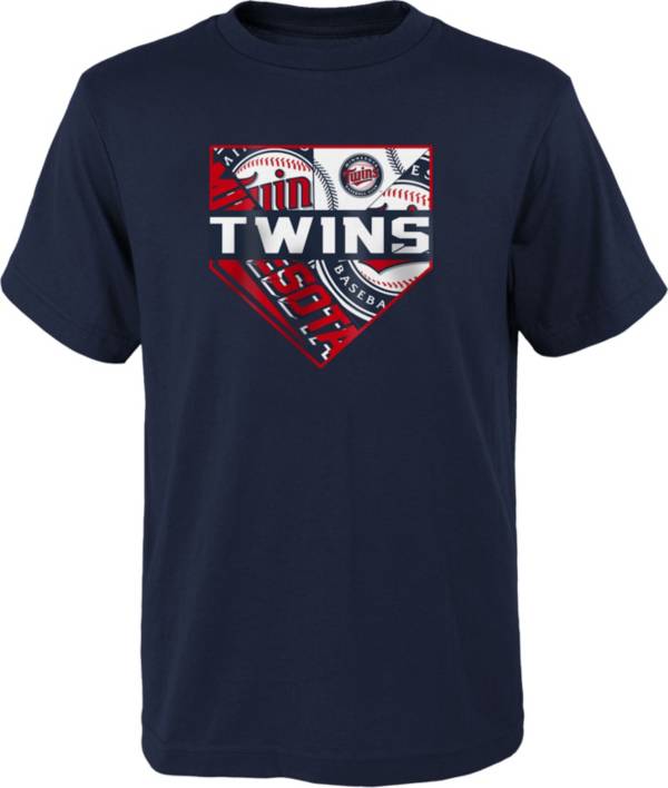 Outerstuff Youth Minnesota Twins Navy Logo T-Shirt