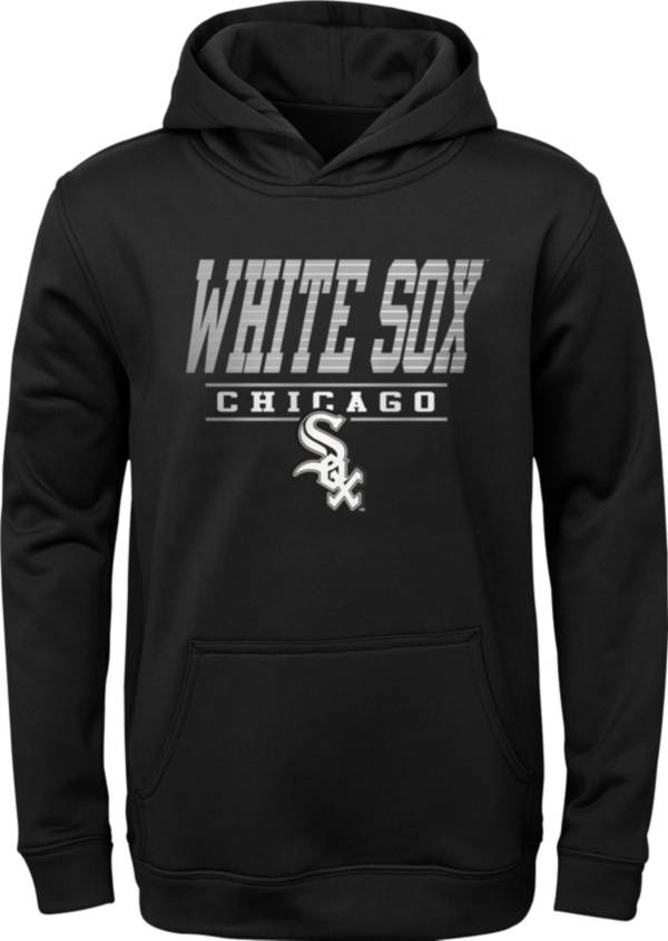 MLB Team Apparel Youth Chicago White Sox Black Winstreak Pullover Hoodie product image