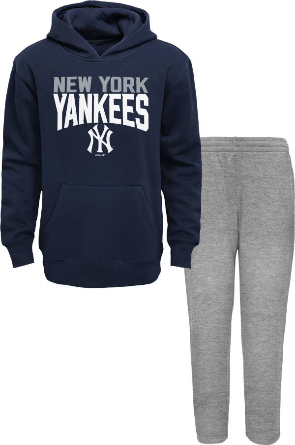 MLB Team Apparel Youth New York Yankees Navy Fan Fare Fleece Set product image