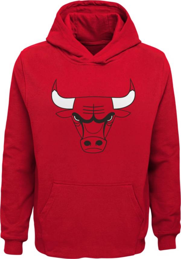 Outerstuff Youth Chicago Bulls Red Fleece Logo Hoodie