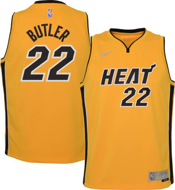 Nike Youth Miami Heat 2021 Earned Edition Jimmy Butler  Dri-FIT Swingman Jersey product image
