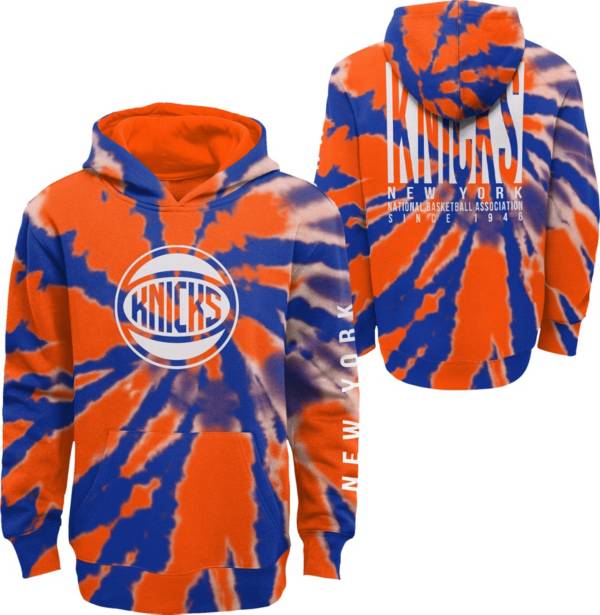 Outerstuff Youth New York Knicks Blue Tie Dye Pullover Hoodie