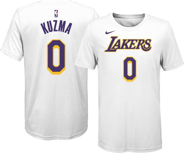 Nike Youth Los Angeles Lakers Kyle Kuzma #0 White T-Shirt