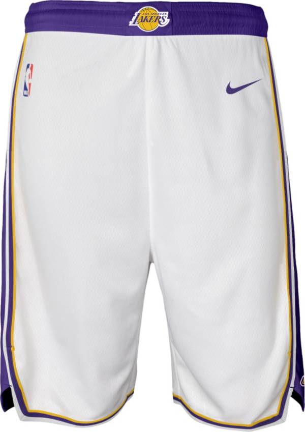 Nike Youth Los Angeles Lakers White Dri-FIT Swingman Shorts