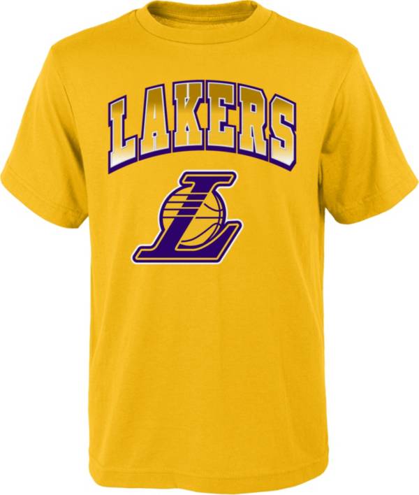 Outerstuff Youth Los Angeles Lakers Yellow Fade Arc T-Shirt product image