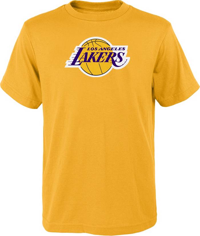 Outerstuff Youth Los Angeles Lakers Yellow Primary Logo T-Shirt