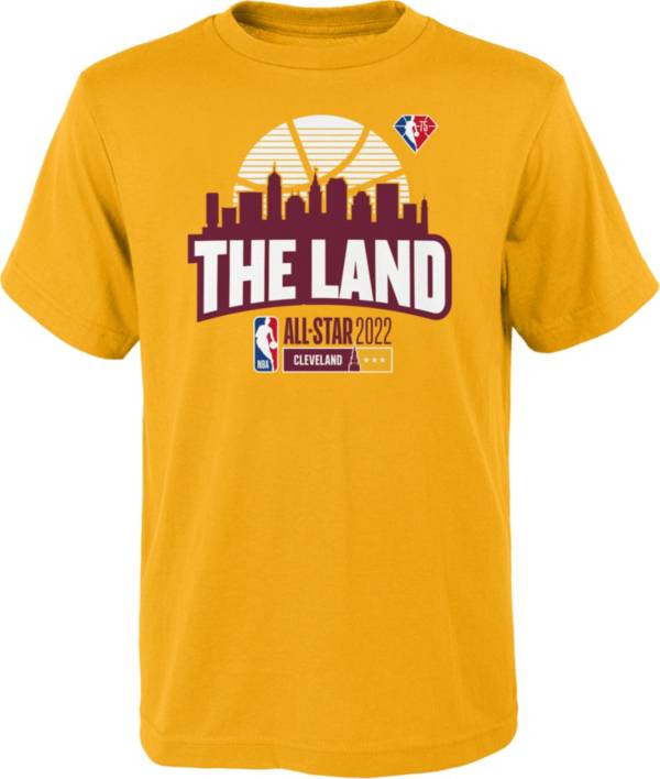 Outerstuff Youth 2022 NBA All-Star Game Yellow Skyline T-Shirt