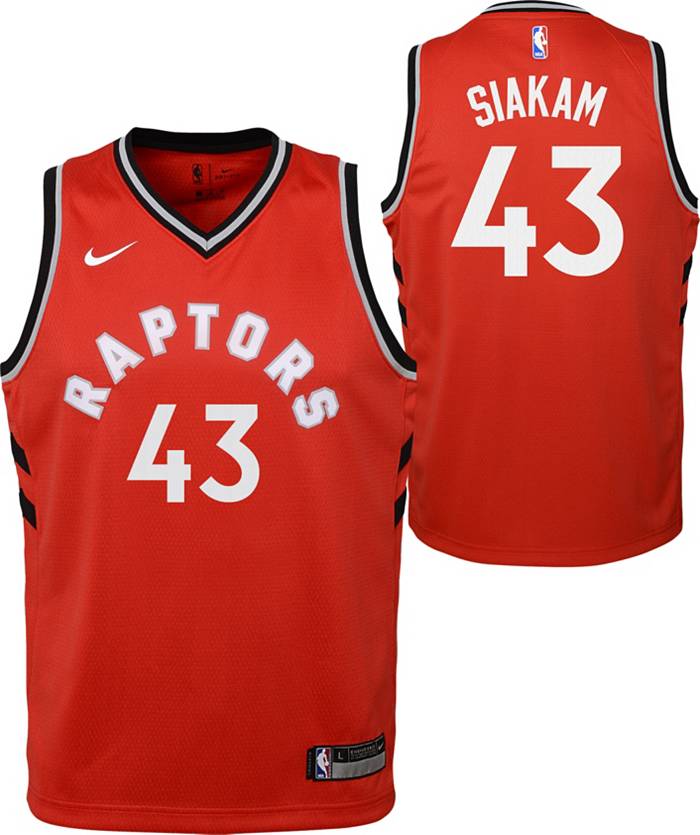  Outerstuff Pascal Siakam Toronto Raptors #43 Youth 8-20 Black  Red Statement Edition Swingman Jersey : Sports & Outdoors