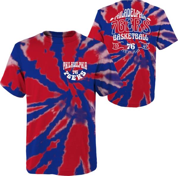 Outerstuff Youth Philadelphia 76ers Blue Tie Dye T-Shirt