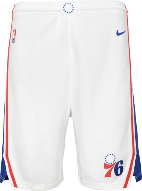 Nike Youth Philadelphia 76ers White Dri-FIT Icon Swingman Shorts product image