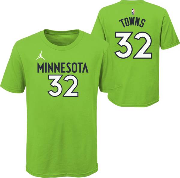 Outerstuff Youth Minnesota Timberwolves Karl-Anthony Towns #32 Green Statement T-Shirt product image