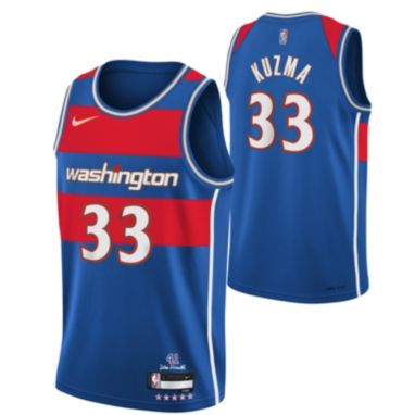 sorry, Nike Youth 2021-22 City Edition Washington Wizards Kyle Kuzma #33 Blue Swingman Jersey is currently out of stock