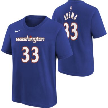 sorry, Nike Youth 2021-22 City Edition Washington Wizards Kyle Kuzma #33 Blue Player T-Shirt is currently out of stock