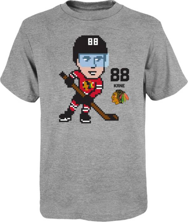 NHL Youth Chicago Blackhawks Patrick Kane #88 Pixel Grey T-Shirt product image