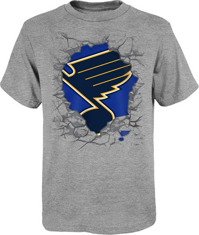 Youth Navy St. Louis Blues Primary Logo Long Sleeve T-Shirt