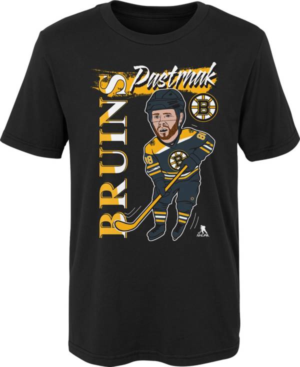 David Pastrnak Boston Bruins Adidas Player Name & Number T-Shirt