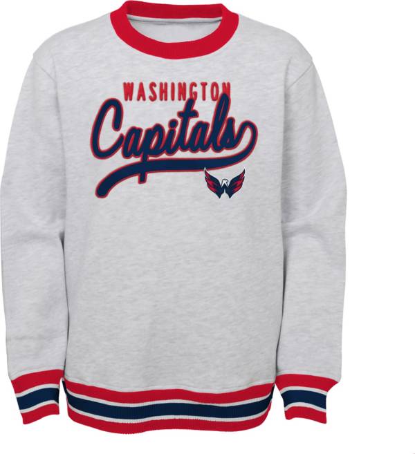 NHL Youth Washington Capitals Legends Heather Grey Pullover Sweatshirt product image