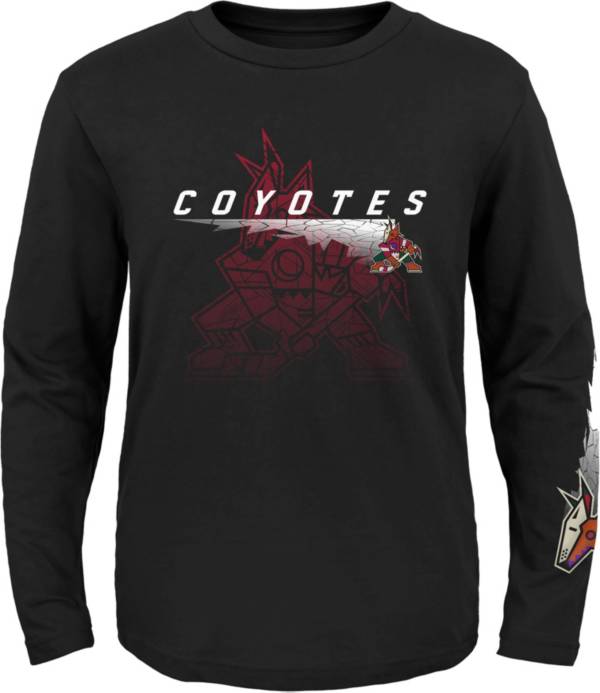 NHL Youth Arizona Coyotes Black Corked Ice Long Sleeve T-Shirt product image