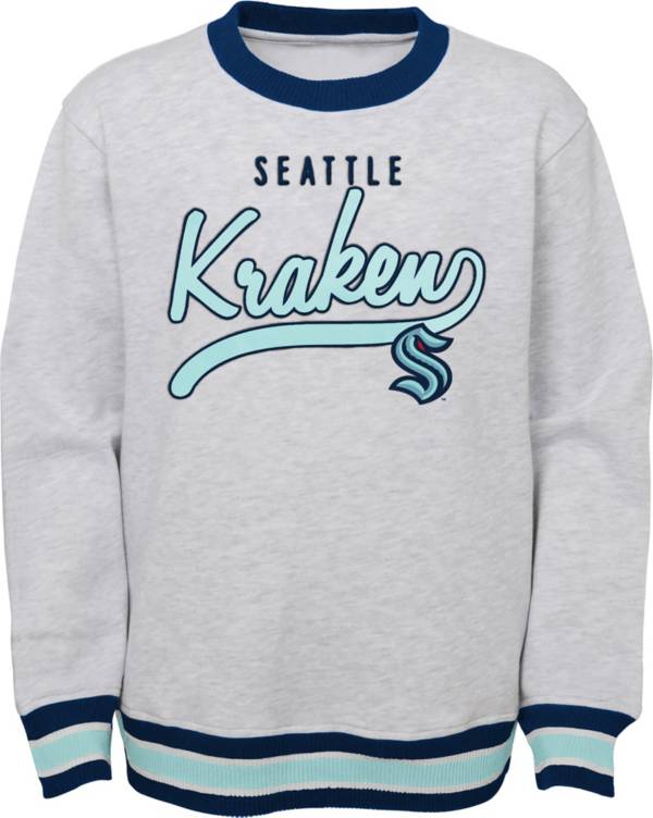 NHL Youth Seattle Kraken Legends Heather Grey Pullover Sweatshirt