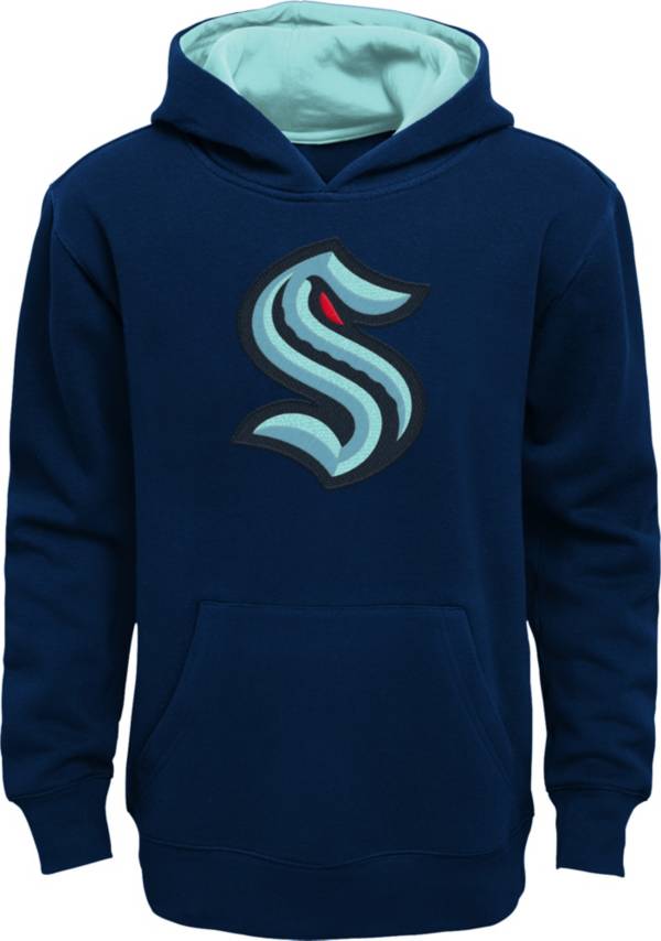 NHL Youth Seattle Kraken Prime Navy Pullover Hoodie